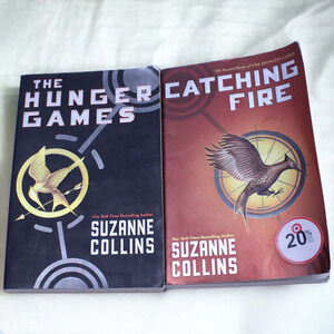 Lot of 2 Hunger Games Catching Fire Large Paperback Suzanne Collins
